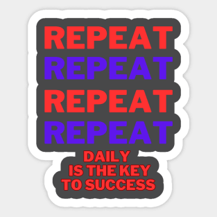 The key to success Sticker